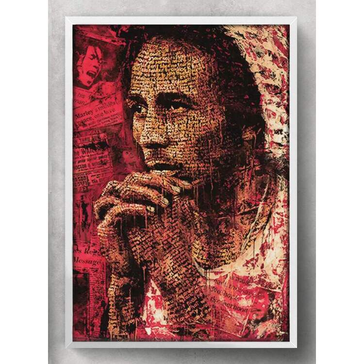 Quadro Decorativo Bandas Bob Marley