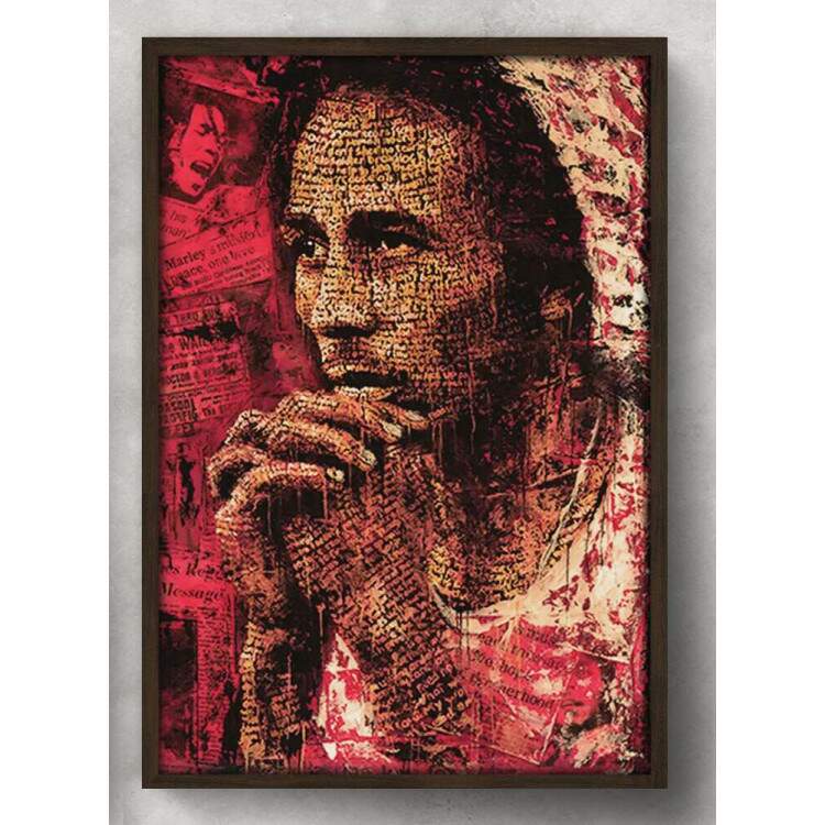 Quadro Decorativo Bandas Bob Marley