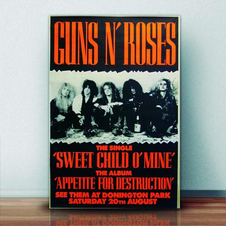 Quadro Decorativo Bandas Guns n Roses 2