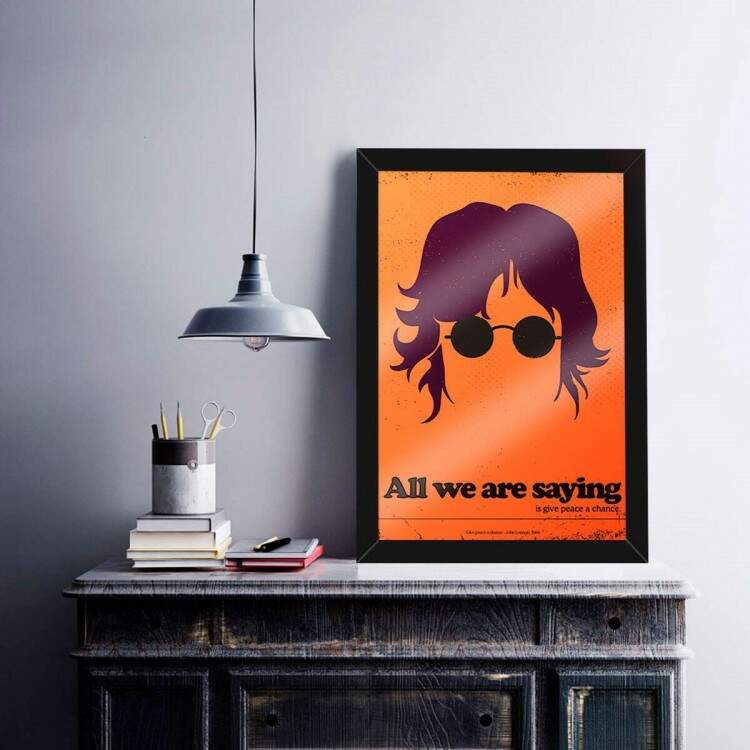 Quadro Decorativo Bandas John Lennon