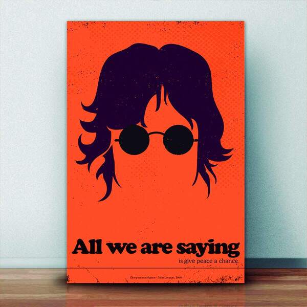 Quadro Decorativo Bandas John Lennon