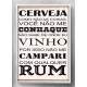 Quadro Decorativo Bebidas 4 Frase