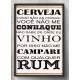 Quadro Decorativo Bebidas 4 Frase