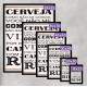 Quadro Decorativo Bebidas 4 Frase