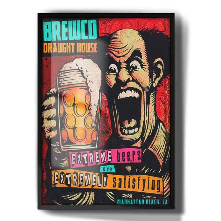 Quadro Decorativo Bebidas 14 Brewco