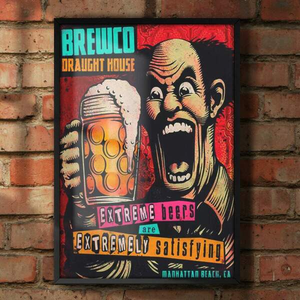 Quadro Decorativo Bebidas 14 Brewco