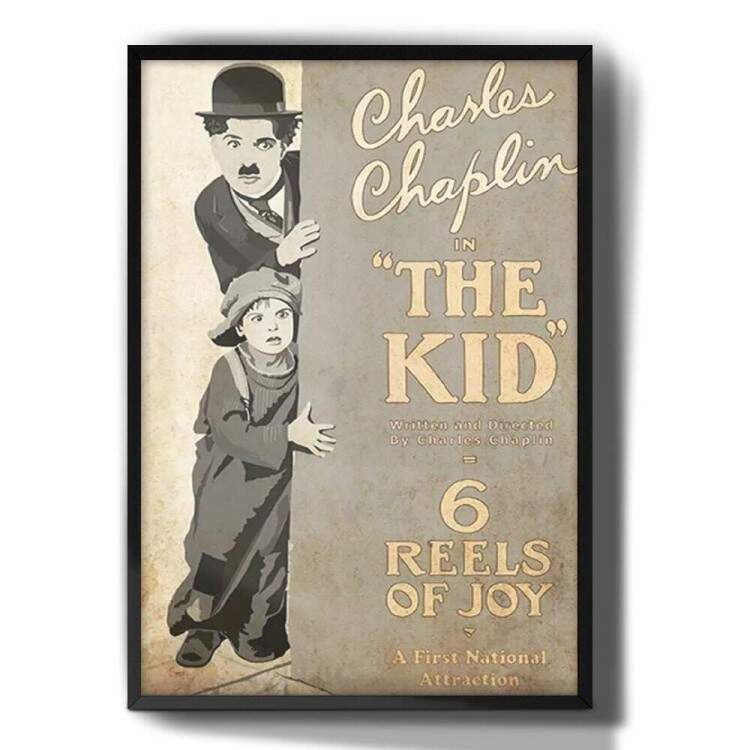 Quadro Decorativo Filmes Chaplin The Kid