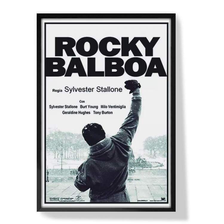 Quadro Decorativo Rocky Balboa Poster