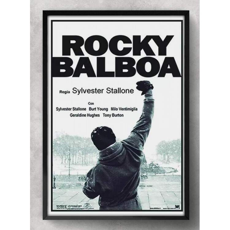 Quadro Decorativo Rocky Balboa Poster