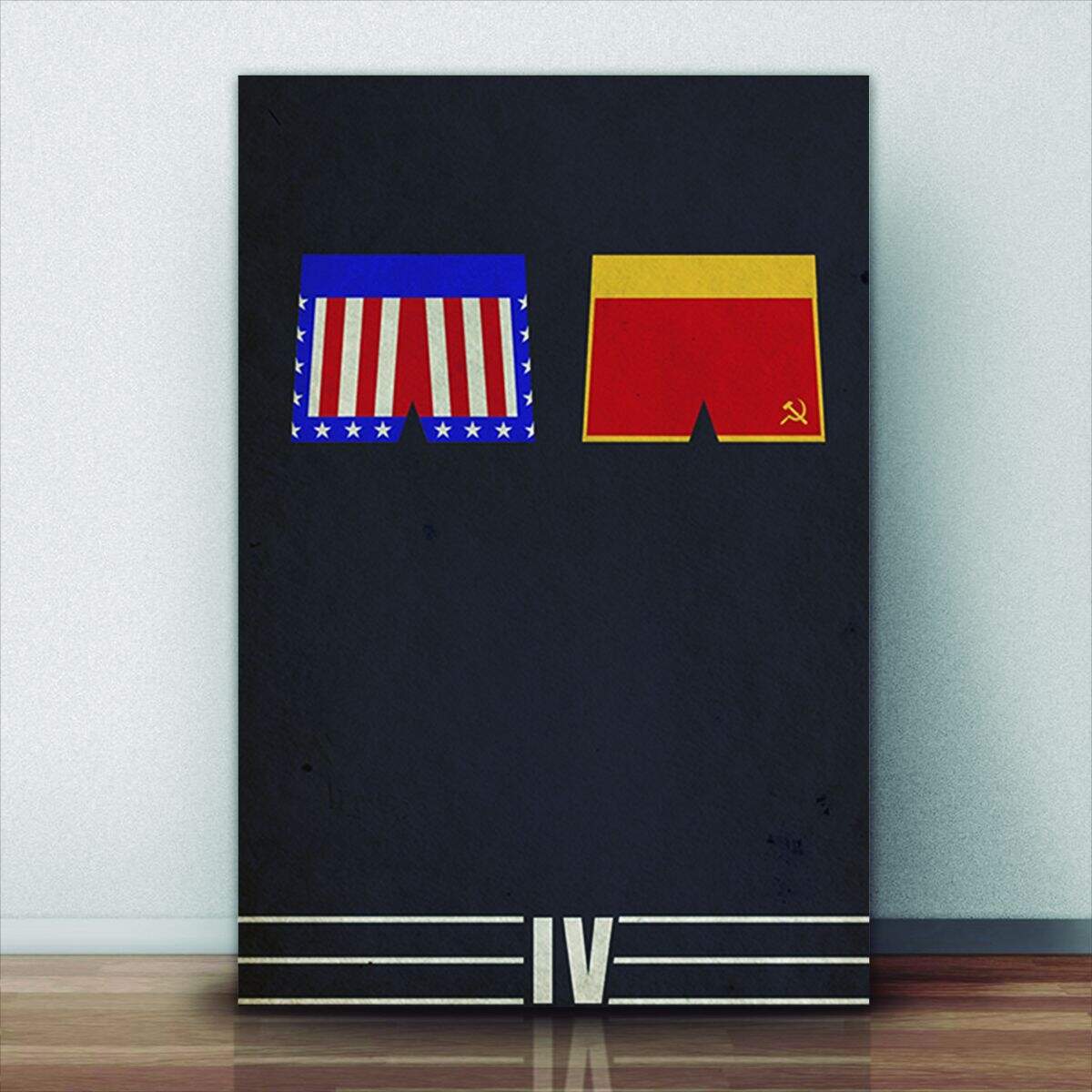 Quadro Decorativo Rocky Balboa Poster Minimalista