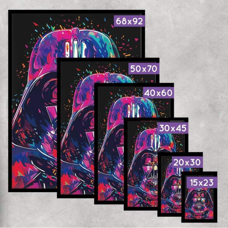 Quadro Decorativo Star Wars Darth Vader Pop Art 2