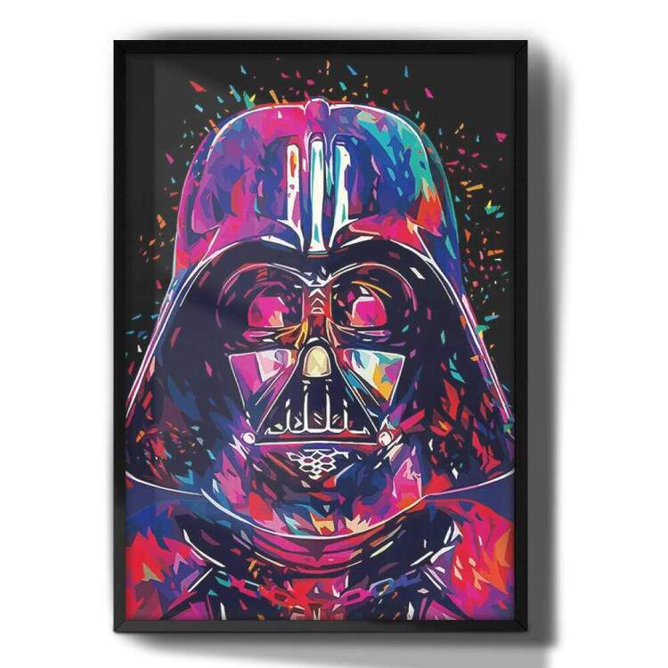 Quadro Decorativo Star Wars Darth Vader Pop Art 2