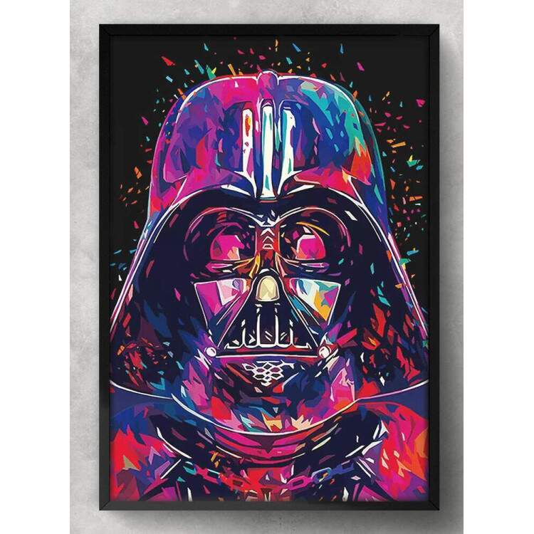 Quadro Decorativo Star Wars Darth Vader Pop Art 2