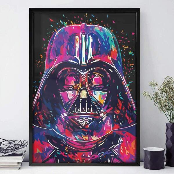 Quadro Decorativo Star Wars Darth Vader Pop Art 2