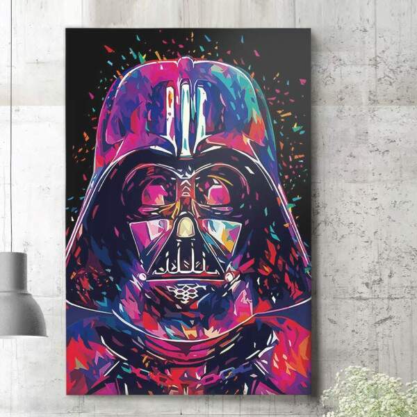 Quadro Decorativo Star Wars Darth Vader Pop Art 2