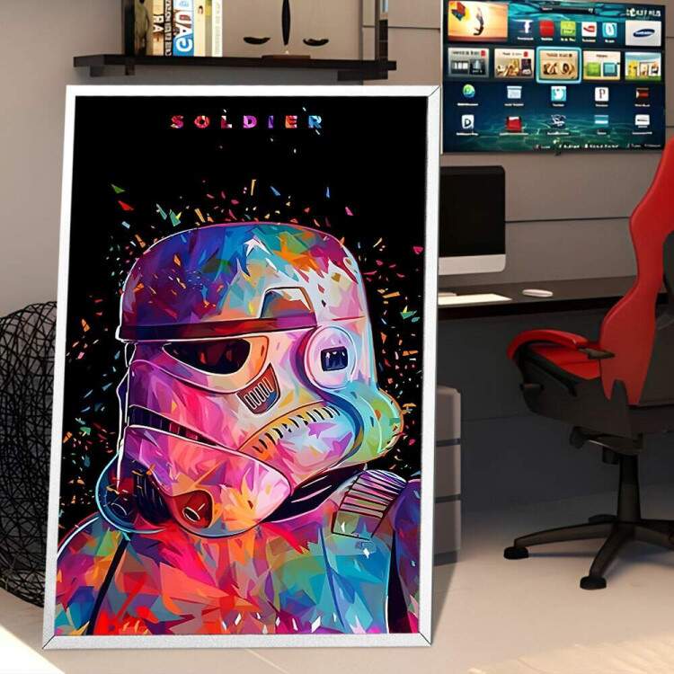 Quadro Decorativo Star Wars Pop Art Stormtrooper