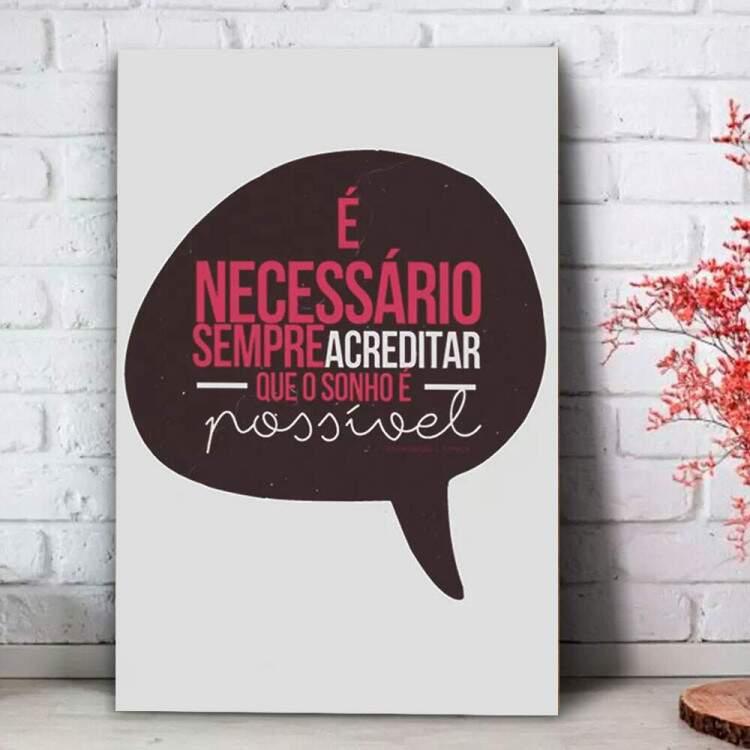 Quadro Decorativo Frase de Msica Racionais Mcs 2