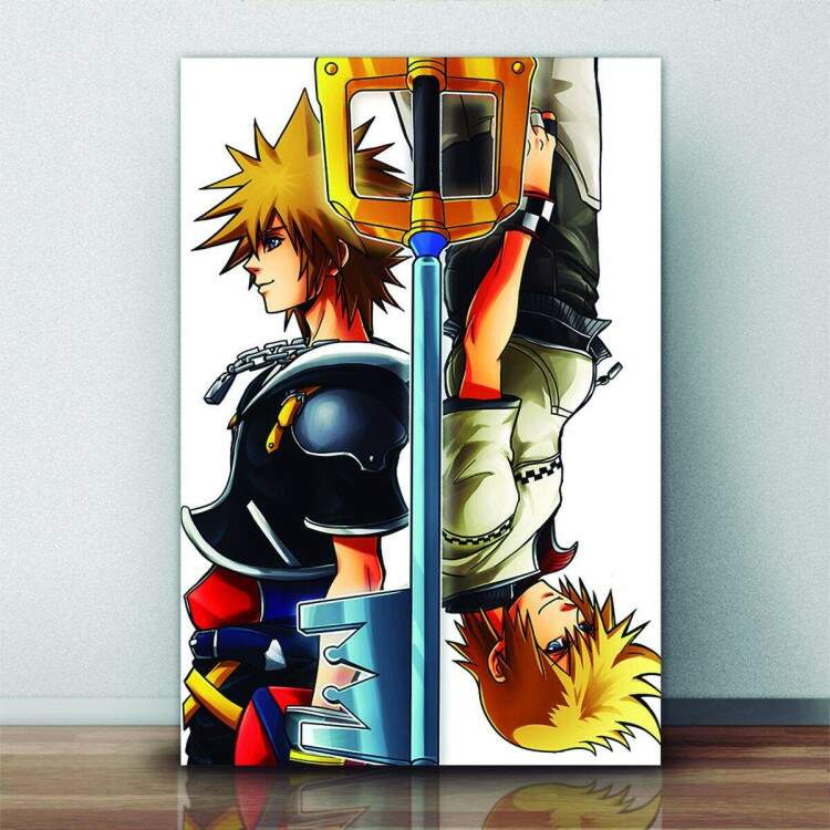 Quadro Decorativo Games Kingdom Hearts 2