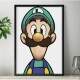 Quadro Decorativo Games Luigi