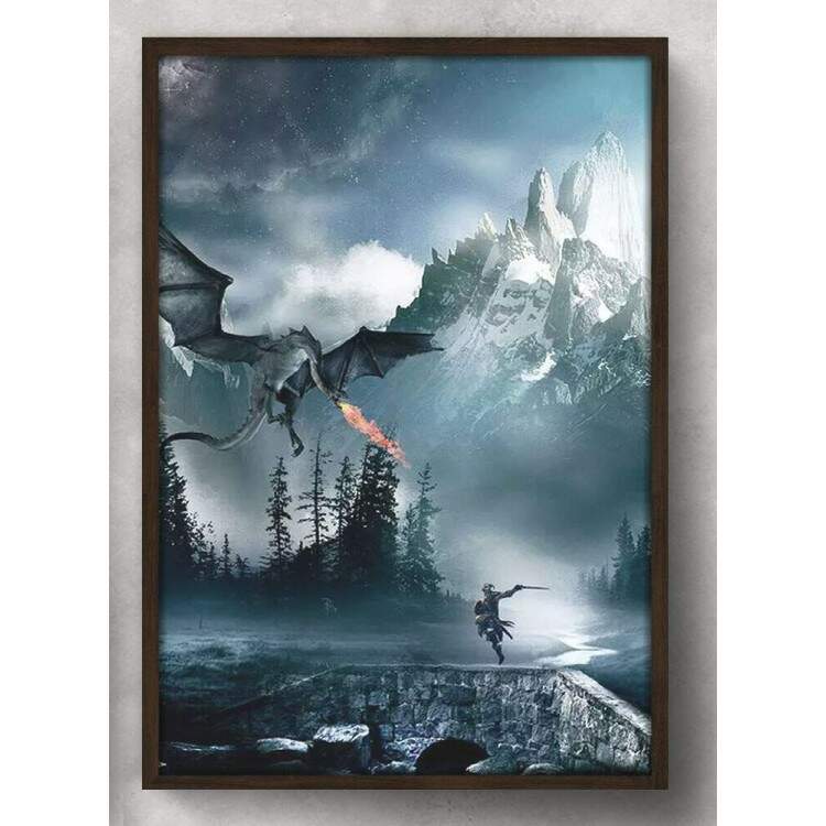 Quadro Decorativo Games Skyrim 01