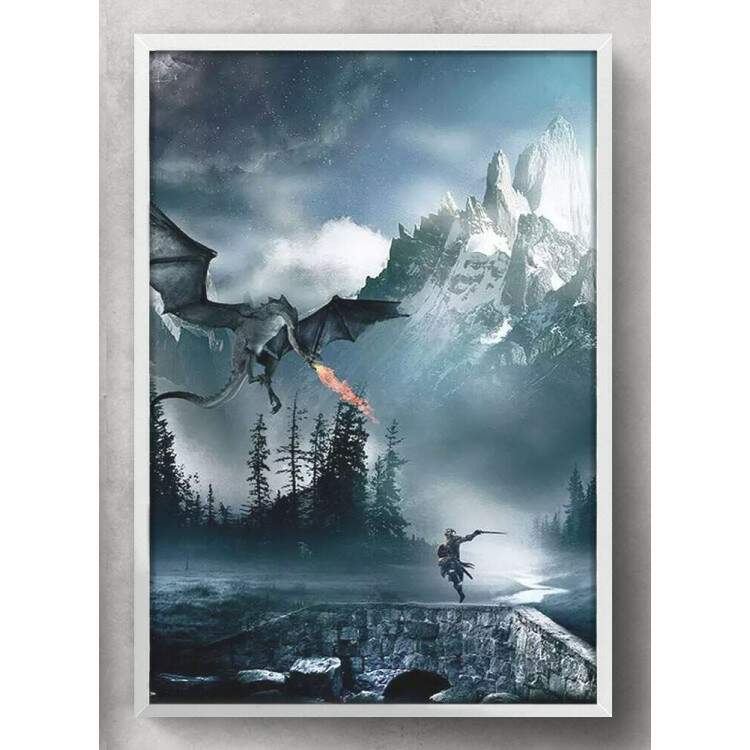 Quadro Decorativo Games Skyrim 01