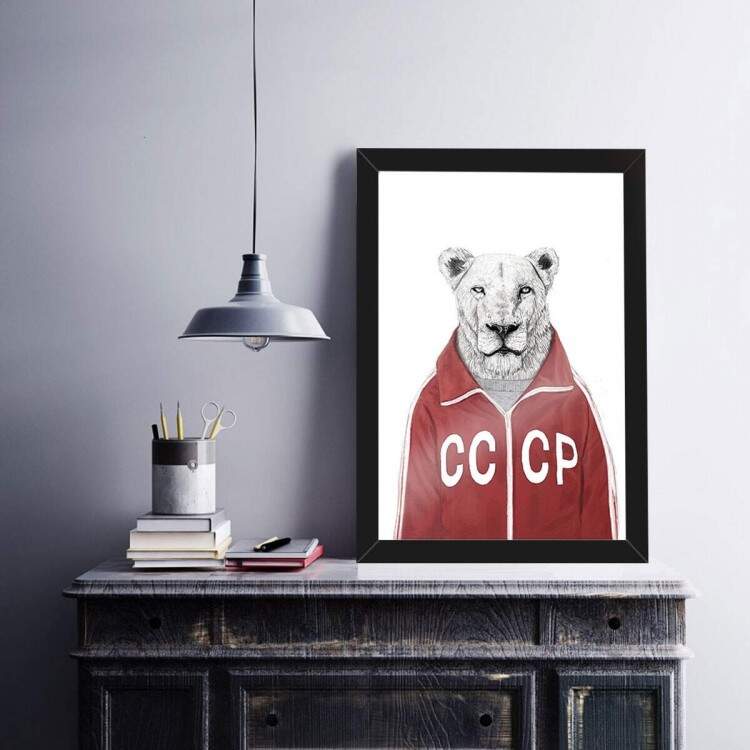 Quadro Decorativo Leo hipster