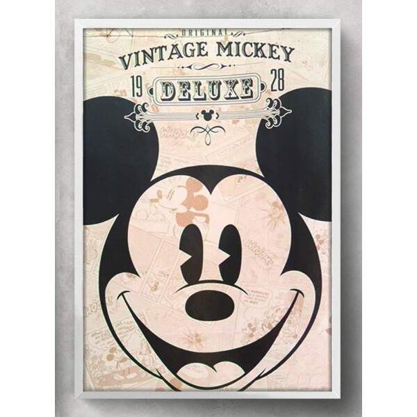 Quadro Decorativo Infantil Mickey Retro