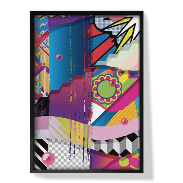 Quadro Decorativo Pop Art Abstrato 01