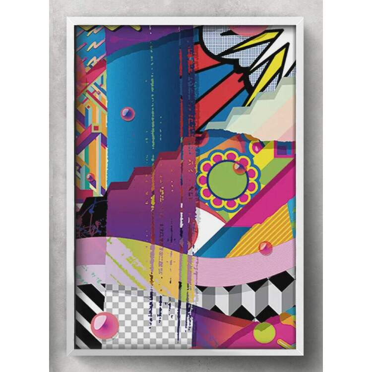 Quadro Decorativo Pop Art Abstrato 01