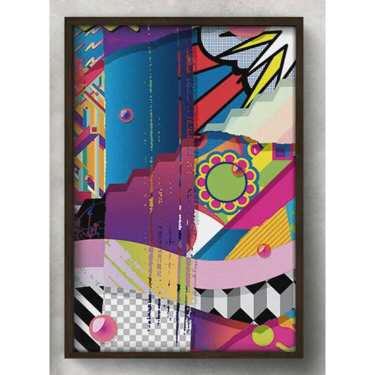 Quadro Decorativo Pop Art Abstrato 01