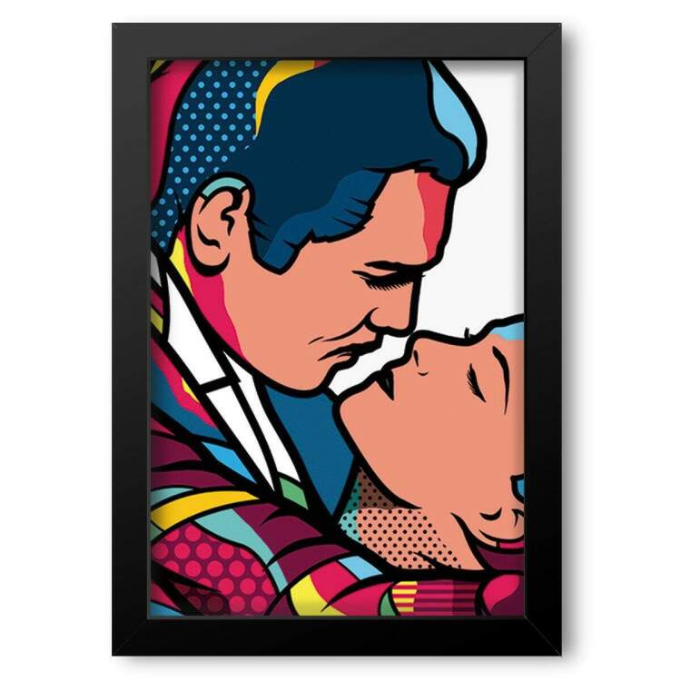 Quadro Decorativo Pop Art Casal