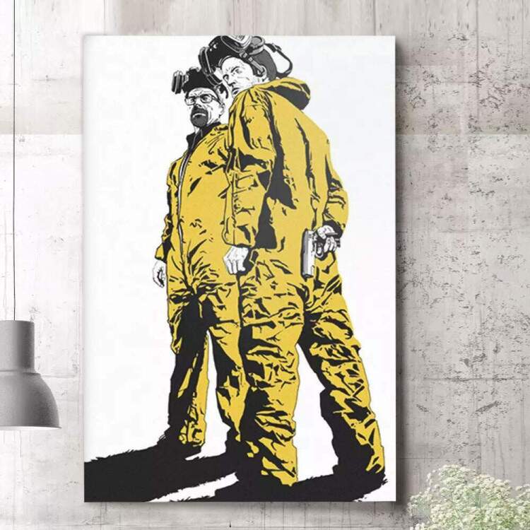 Quadro Decorativo Breaking Bad Walter e Jessie