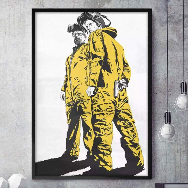 Quadro Decorativo Breaking Bad Walter e Jessie