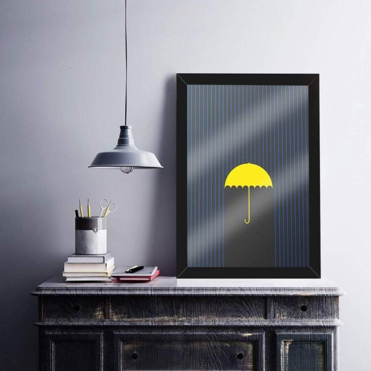 Quadro Decorativo How I Met Your Mother Yellow Umbrella 5