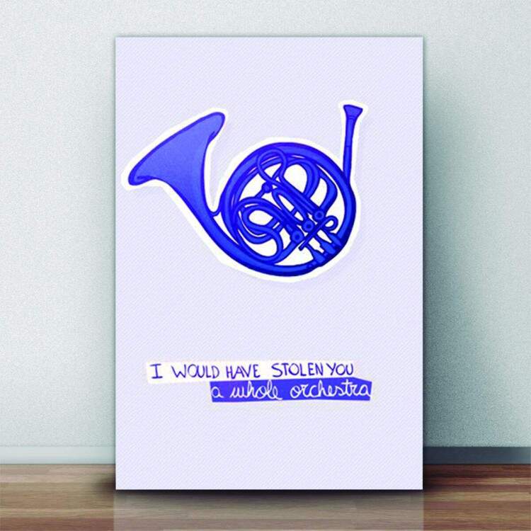 Quadro Decorativo How I Met Your Mother Trompeta Azul 3