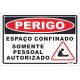 Placa Decorativa Sinaliza��o Espa�o Confinado