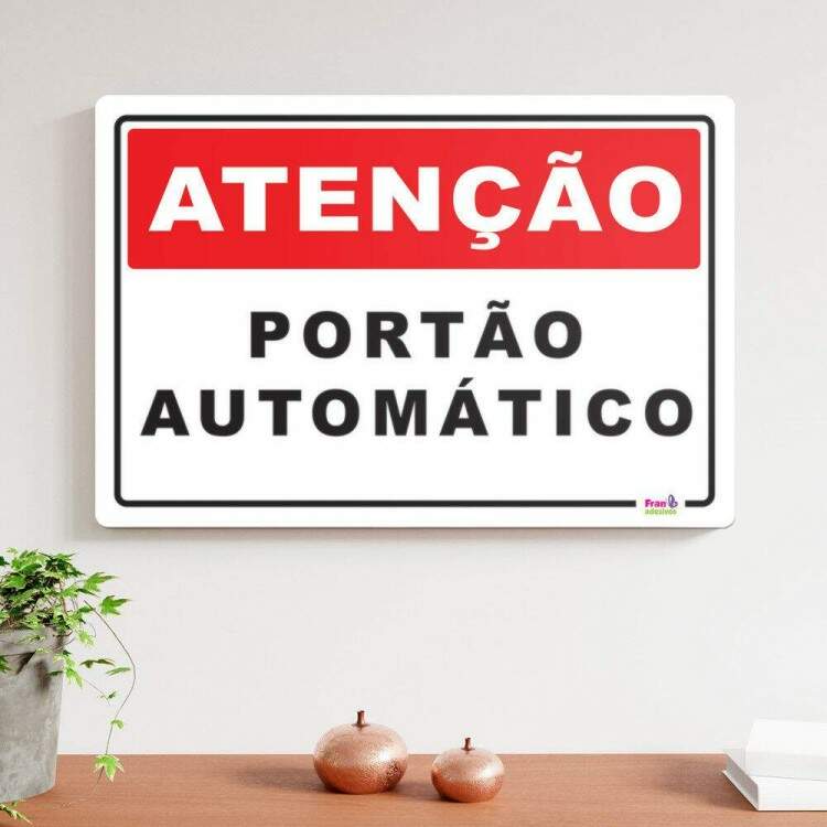 Placa Decorativa Sinalizao Porto Automtico