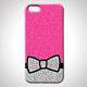 Capa para Celular La�o Cinza com Fundo Rosa