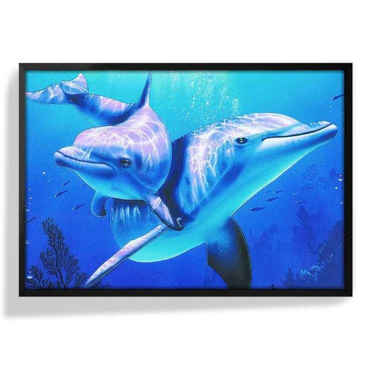 Quadro Decorativo Animais 10 - Golfinhos