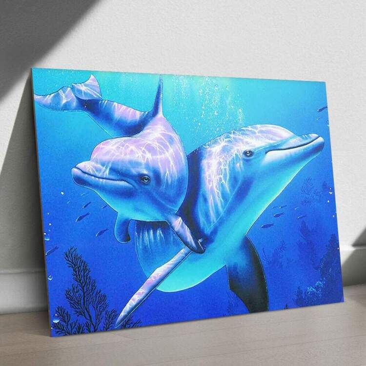 Quadro Decorativo Animais 10 - Golfinhos