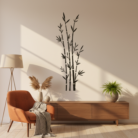 Adesivo de Parede Floral Modelo 16 (bambu)