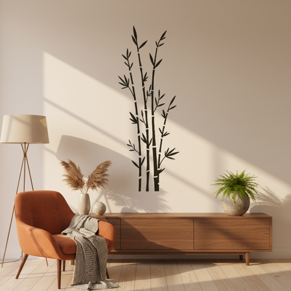 Adesivo de Parede Floral Modelo 16 (bambu)