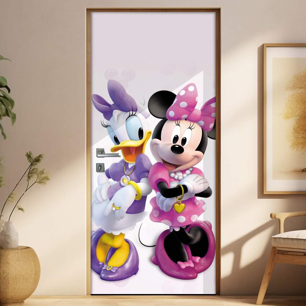 Adesivo para Porta Minnie e Margarida