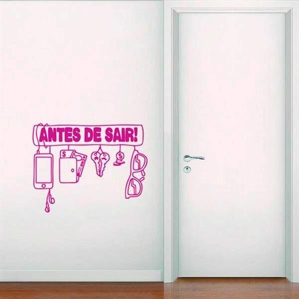 Adesivo de Parede Antes de Sair