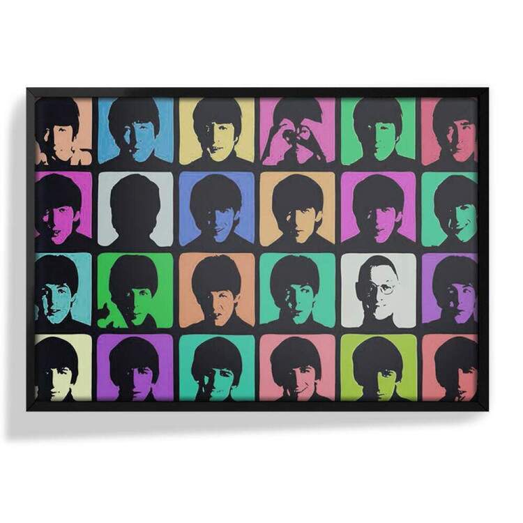 Quadro Decorativo Pop Art Beatles