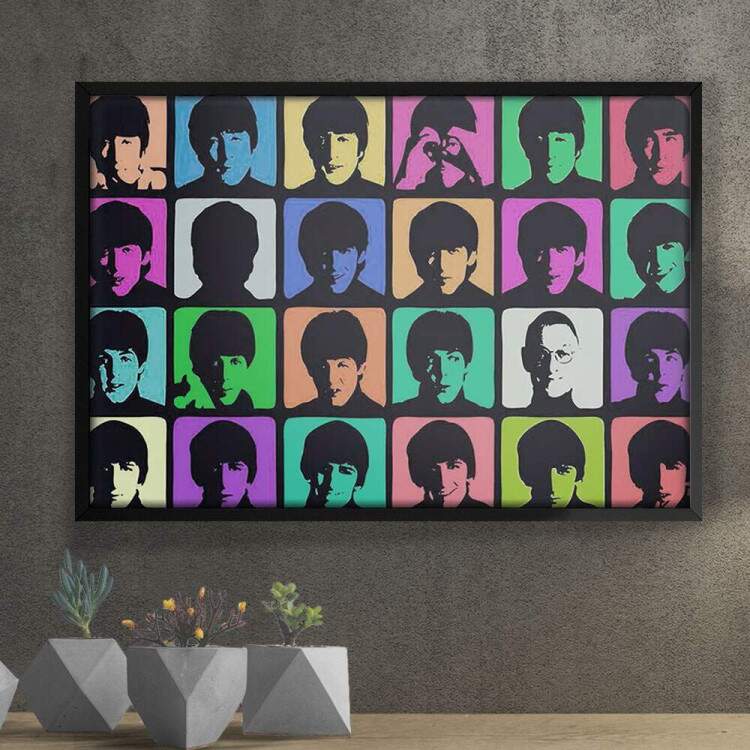 Quadro Decorativo Pop Art Beatles