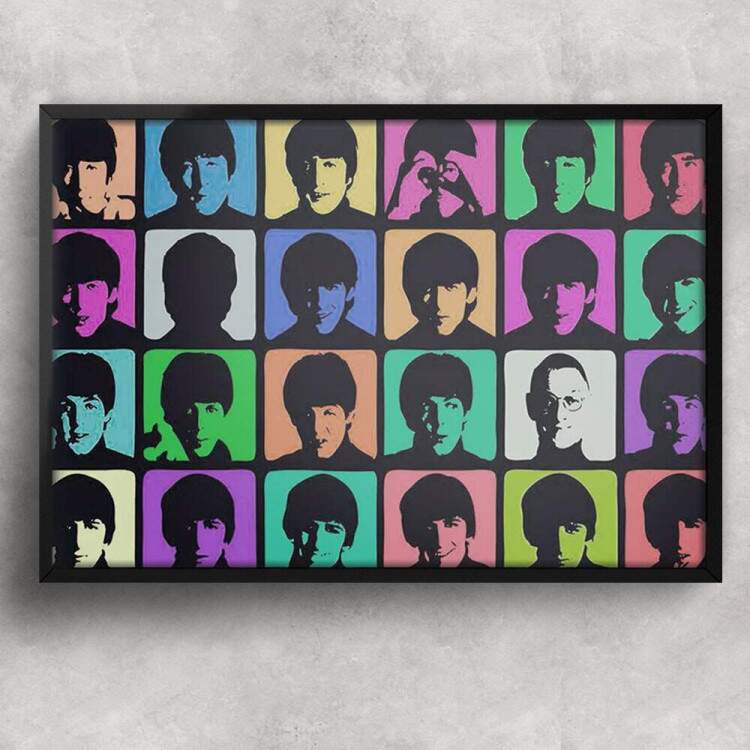 Quadro Decorativo Pop Art Beatles