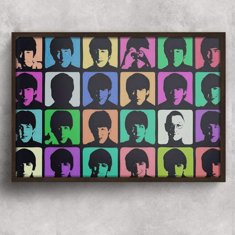 Quadro Decorativo Pop Art Beatles