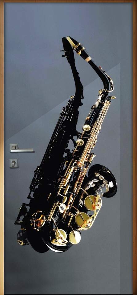 Adesivo para Porta Musica Saxofone