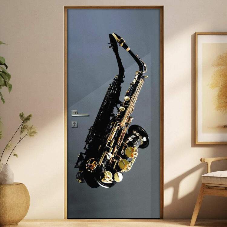 Adesivo para Porta Musica Saxofone